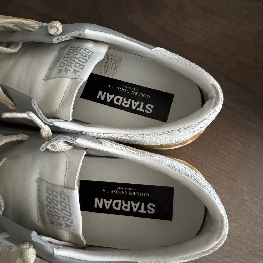 Golden Goose Gray and White Sneakers - Picture 2 of 6
